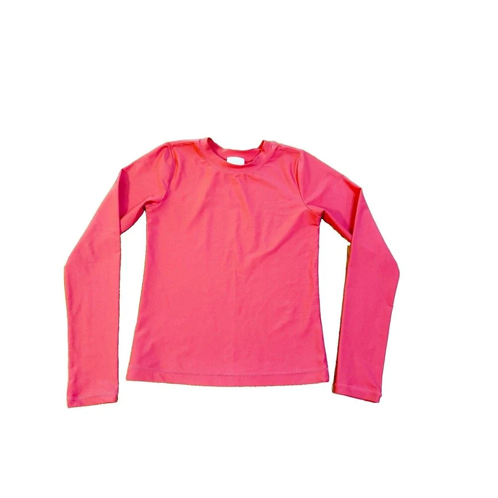 Hanna Andersson Girls Rash Guard Swim Shirt Size 14-16 / 160 cm Red WORN ONCE